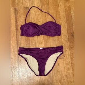 J. Crew Purple Bikini Set